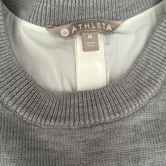 Athleta Itinerary Sweater Tank top Wool gray size medium - Picture 4 of 9